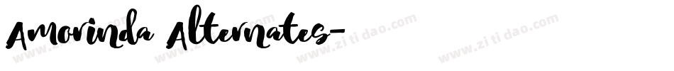 Amorinda Alternates字体转换